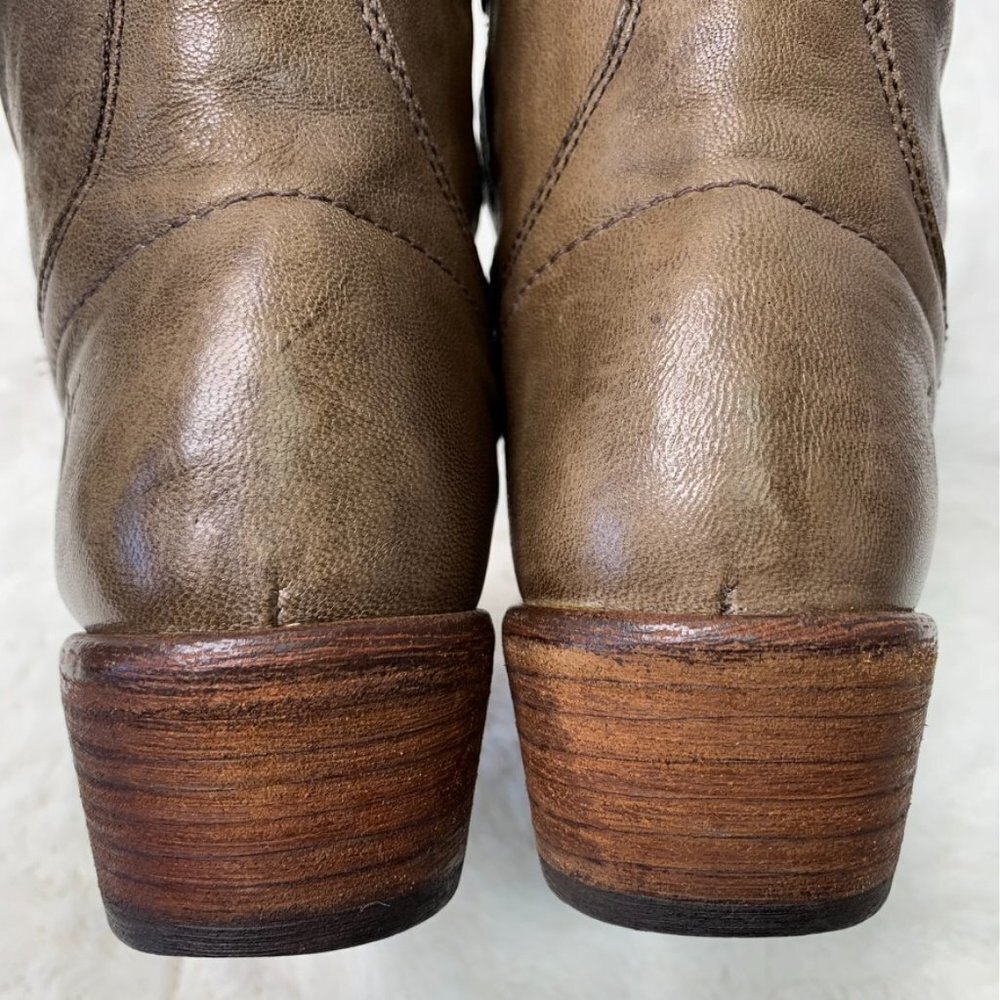 Frye 77032 Women's Light Brown Leather Carson Shortie Boots Size 6 1/2 - Picture 12 of 16